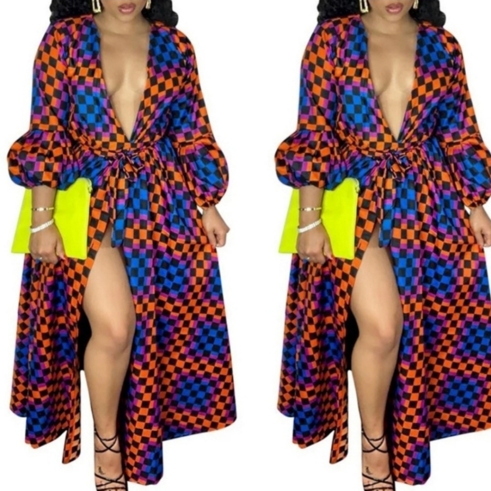 Checkers Multi-Color Dress